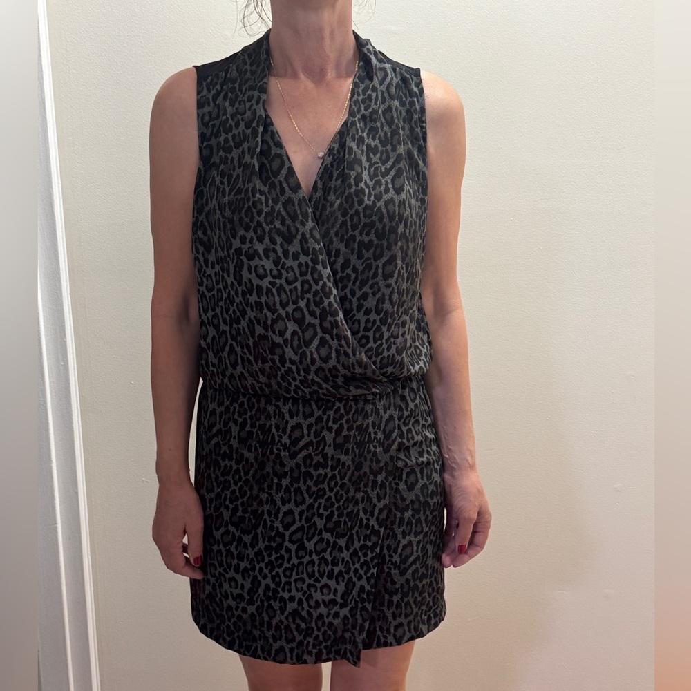 Leopard Print Sleeveless Dress